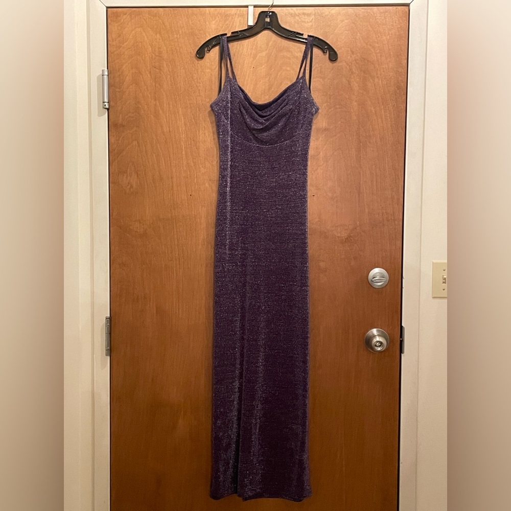 All That Jazz - Long Purple “Sparkle” Gown